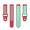 For Huawei Watch 3 / 3 Pro 22mm Two-color Silicone Watch Band(Red Mint Green)
