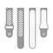 For Huawei Watch 3 / 3 Pro 22mm Two-color Silicone Watch Band(Grey White)