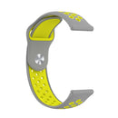 For Huawei Watch 3 / 3 Pro 22mm Two-color Silicone Watch Band(Grey Yellow)