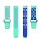 For Huawei Watch 3 / 3 Pro 22mm Two-color Silicone Watch Band(Mint Green Blue)