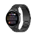 For Huawei Watch 3 / 3 Pro 22mm Three-beads Steel Watch Band(Black)