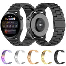 For Huawei Watch 3 / 3 Pro 22mm Three-beads Steel Watch Band(Black)