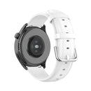 For Huawei Watch 3 / 3 Pro 22mm Round Tail Leather Watch Band(White)