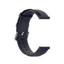 For Huawei Watch 3 / 3 Pro 22mm Round Tail Leather Watch Band(Navy Nlue)