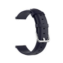 For Huawei Watch 3 / 3 Pro 22mm Round Tail Leather Watch Band(Navy Nlue)