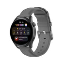 For Huawei Watch 3 / 3 Pro 22mm Round Tail Leather Watch Band(Grey)