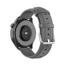 For Huawei Watch 3 / 3 Pro 22mm Round Tail Leather Watch Band(Grey)