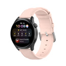 For Huawei Watch 3 / 3 Pro 22mm Round Tail Leather Watch Band(Light Pink)