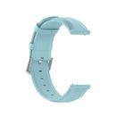 For Huawei Watch 3 / 3 Pro 22mm Round Tail Leather Watch Band(Light Blue)