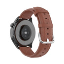 For Huawei Watch 3 / 3 Pro 22mm Round Tail Leather Watch Band(Brown)