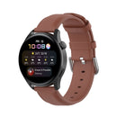 For Huawei Watch 3 / 3 Pro 22mm Round Tail Leather Watch Band(Brown)