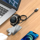 For Huawei Watch 3 / 3 Pro Universal Metal Magnetic Charger Holder(Grey)