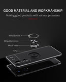 For Honor 50 Metal Ring Holder 360 Degree Rotating TPU Case(Black+Black)