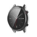 For Amazfit GTR 2 eSIM Tempered glass + PC Integrated Protective Case(Transparent White)