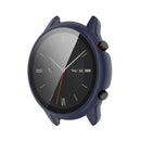 For Amazfit GTR 2 eSIM Tempered glass + PC Integrated Protective Case(Blue)