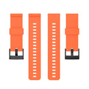 For Suunto 7 24mm Solid Color Silicone Watch Band(Orange)
