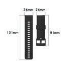 For Suunto 7 24mm Solid Color Silicone Watch Band(Lime Green)