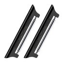 2 PCS Watchbands Stainless Steel Acoustic Ear Connector, Width: 22mm For Apple Watch Series 6 & SE & 5 & 4 40mm / 3 & 2 & 1 38mm(Black)