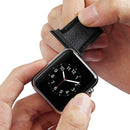 2 PCS Watchbands Stainless Steel Acoustic Ear Connector, Width: 22mm For Apple Watch Series 6 & SE & 5 & 4 40mm / 3 & 2 & 1 38mm(Black)