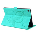For Samsung Galaxy Tab A7 Lite T220 T225 Love Butterfly Pattern Horizontal Flip Leather Case with Holder(Green)