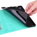 For Samsung Galaxy Tab A7 Lite T220 T225 Love Butterfly Pattern Horizontal Flip Leather Case with Holder(Green)