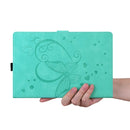 For Samsung Galaxy Tab A7 Lite T220 T225 Love Butterfly Pattern Horizontal Flip Leather Case with Holder(Green)