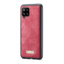 For Samsung Galaxy A12 CaseMe Detachable Multifunctional Horizontal Flip Leather Case, with Card Slot & Holder & Zipper Wallet & Photo Frame(Red)