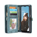 For Samsung Galaxy A32 5G CaseMe Detachable Multifunctional Horizontal Flip Leather Case, with Card Slot & Holder & Zipper Wallet & Photo Frame(Green)