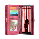 For Samsung Galaxy A32 5G CaseMe Detachable Multifunctional Horizontal Flip Leather Case, with Card Slot & Holder & Zipper Wallet & Photo Frame(Red)