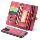 For Samsung Galaxy A32 5G CaseMe Detachable Multifunctional Horizontal Flip Leather Case, with Card Slot & Holder & Zipper Wallet & Photo Frame(Red)