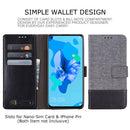 For Huawei P20 Lite (2019) MUXMA MX102 Horizontal Flip Canvas Leather Case with Stand & Card Slot & Wallet Function(Black)