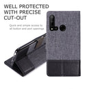 For Huawei P20 Lite (2019) MUXMA MX102 Horizontal Flip Canvas Leather Case with Stand & Card Slot & Wallet Function(Black)