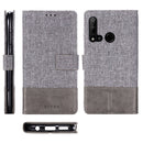 For Huawei P20 Lite (2019) MUXMA MX102 Horizontal Flip Canvas Leather Case with Stand & Card Slot & Wallet Function(Grey)