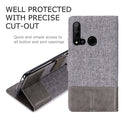 For Huawei P20 Lite (2019) MUXMA MX102 Horizontal Flip Canvas Leather Case with Stand & Card Slot & Wallet Function(Grey)