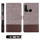 For Huawei P20 Lite (2019) MUXMA MX102 Horizontal Flip Canvas Leather Case with Stand & Card Slot & Wallet Function(Brown)
