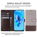 For Huawei P20 Lite (2019) MUXMA MX102 Horizontal Flip Canvas Leather Case with Stand & Card Slot & Wallet Function(Brown)