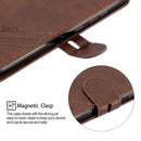 For Motorola Moto E6 Play Stitching Style 2-Color Cow Texture Horizontal Flip PU Leather Case with Holder & Card Slot & Lanyard(Brown)