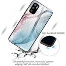 For Xiaomi Redmi Note 10 5G Abstract Marble Pattern Glass Protective Case(Abstract Gray)