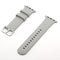 Silver Buckle Silicone Watch Band For Apple Watch Series 7 41mm / 6 & SE & 5 & 4 40mm / 3 & 2 & 1 38mm(Grey)