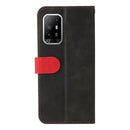 For OPPO A94 5G/F19 Pro+ 5G/Reno5 Z/A95 5G Business Stitching-Color Horizontal Flip PU Leather Case with Holder & Card Slots & Photo Frame & Lanyard(Red)
