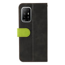 For OPPO A94 5G/F19 Pro+ 5G/Reno5 Z/A95 5G Business Stitching-Color Horizontal Flip PU Leather Case with Holder & Card Slots & Photo Frame & Lanyard(Green)