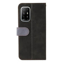 For OPPO A94 5G/F19 Pro+ 5G/Reno5 Z/A95 5G Business Stitching-Color Horizontal Flip PU Leather Case with Holder & Card Slots & Photo Frame & Lanyard(Grey)