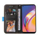 For OPPO A94 5G/F19 Pro+ 5G/Reno5 Z/A95 5G Business Stitching-Color Horizontal Flip PU Leather Case with Holder & Card Slots & Photo Frame & Lanyard(Blue)