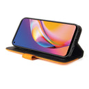 For OPPO A94 5G/F19 Pro+ 5G/Reno5 Z/A95 5G Business Stitching-Color Horizontal Flip PU Leather Case with Holder & Card Slots & Photo Frame & Lanyard(Orange)