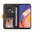 For OPPO A94 5G/F19 Pro+ 5G/Reno5 Z/A95 5G Business Stitching-Color Horizontal Flip PU Leather Case with Holder & Card Slots & Photo Frame & Lanyard(Orange)