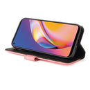 For OPPO A94 5G/F19 Pro+ 5G/Reno5 Z/A95 5G Business Stitching-Color Horizontal Flip PU Leather Case with Holder & Card Slots & Photo Frame & Lanyard(Pink)
