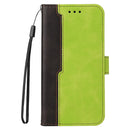 For OPPO Reno5 4G / 5G / Find X3 Lite Business Stitching-Color Horizontal Flip PU Leather Case with Holder & Card Slots & Photo Frame & Lanyard(Green)