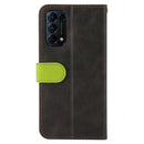 For OPPO Reno5 4G / 5G / Find X3 Lite Business Stitching-Color Horizontal Flip PU Leather Case with Holder & Card Slots & Photo Frame & Lanyard(Green)