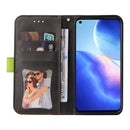 For OPPO Reno5 4G / 5G / Find X3 Lite Business Stitching-Color Horizontal Flip PU Leather Case with Holder & Card Slots & Photo Frame & Lanyard(Green)