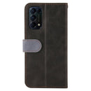 For OPPO Reno5 4G / 5G / Find X3 Lite Business Stitching-Color Horizontal Flip PU Leather Case with Holder & Card Slots & Photo Frame & Lanyard(Grey)